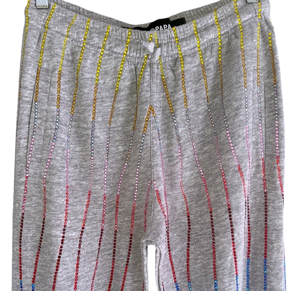 FILLES A PAPA Rainbow Crystal Top and Jogger Pant Set - Picture 14 of 16